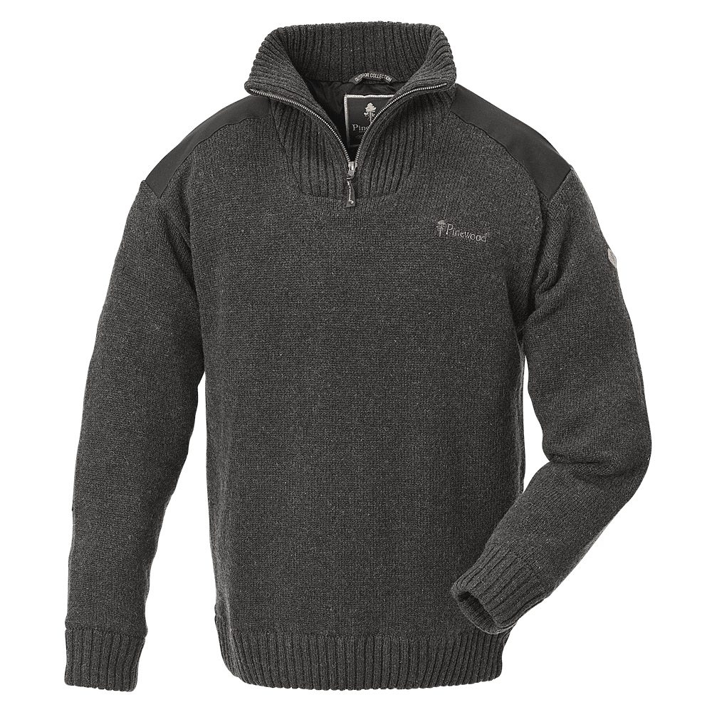 Pinewood Hurricane Sweater Grey Melange Xxl