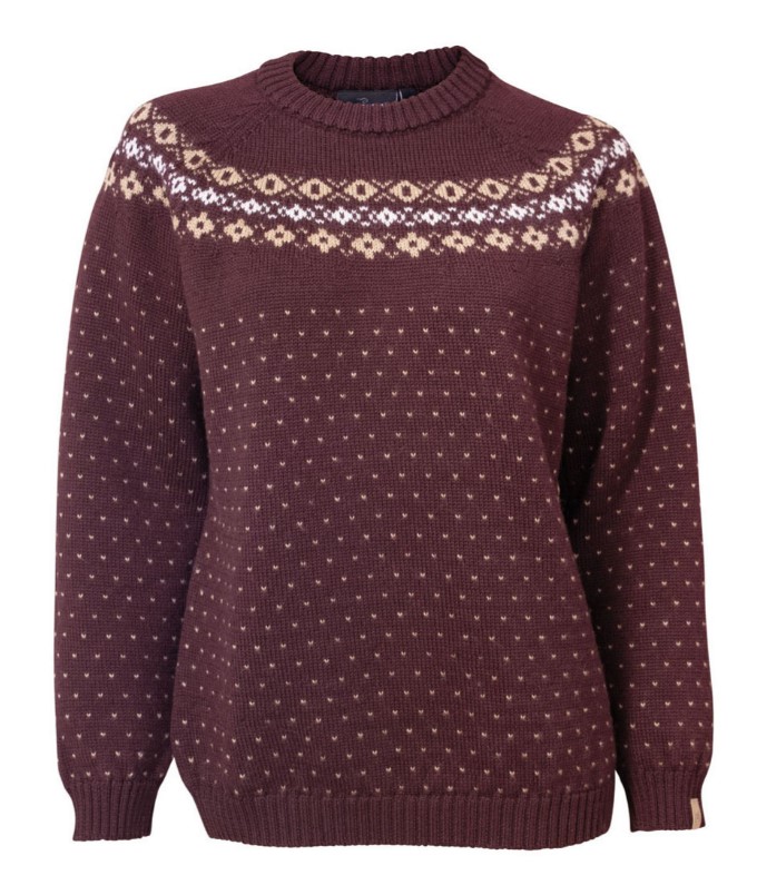 Ivanhoe Of Sweden Sire Dame Sweater Ruby Wine
