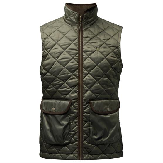 Pinewood Nydala Classic Vest Womens  Moss Green