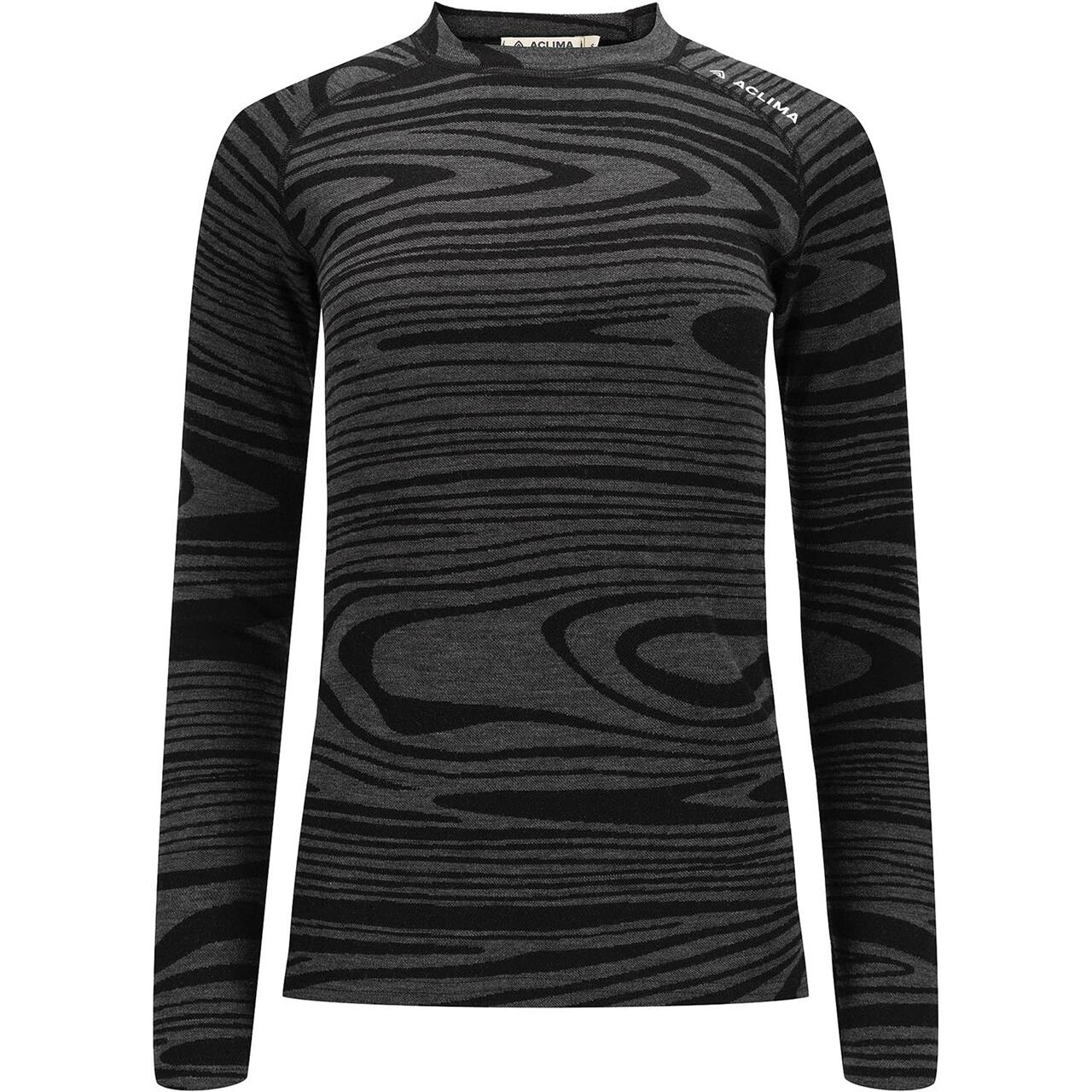 Aclima Warmwool Crew Neck W Black Motion Xxl