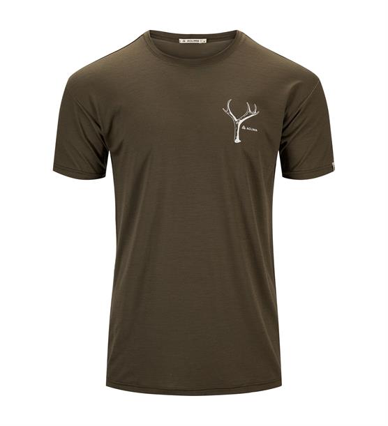 Aclima Lightwool Classic Tee Antler Mens  Tarmac