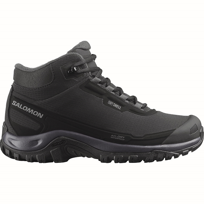 Salomon Shelter Wp Kvinder   Damer Vinterstøvle  Black Nine Exc      Uk     Vintersko  Vinterstøvler