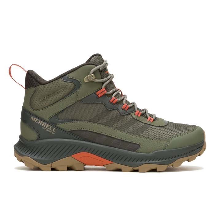 Merrell Speed Strike Mid WP Herre Vandrestøvler - Olive