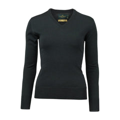 Laksen Carnaby Merino Striktrøje - Olive Tilbud!