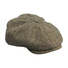 Laksen Lewis Bakerboy Cap i Skotsk Uld - Hurtig Levering