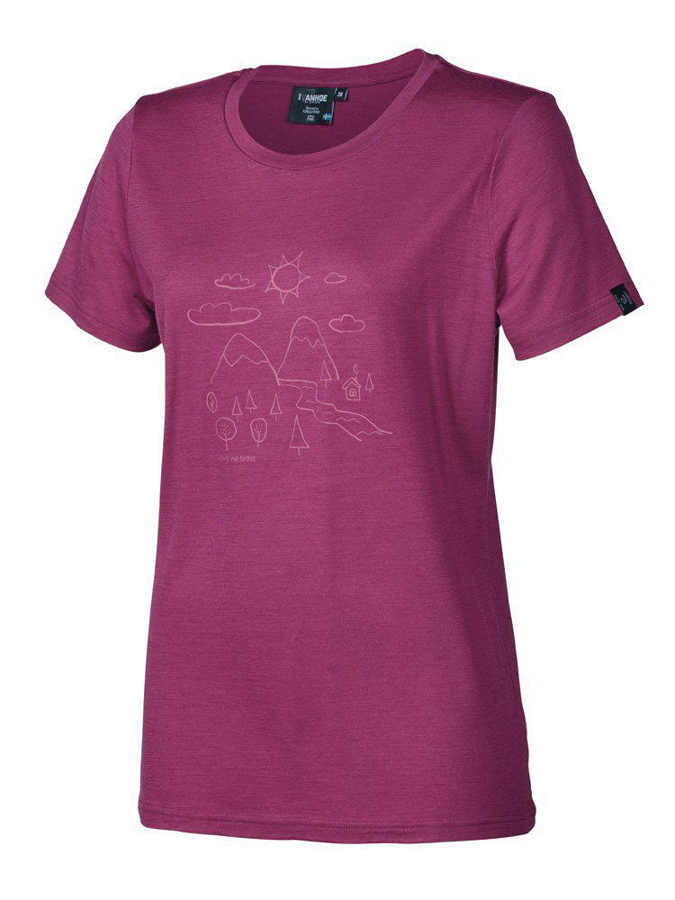 Ivanhoe Uw Cilla Outdoor T-shirt i Lilac Rose  - Udsalg!