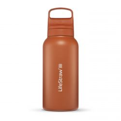 Lifestraw Go Vandfilter i Rustfrit Stål - Kyoto Orange
