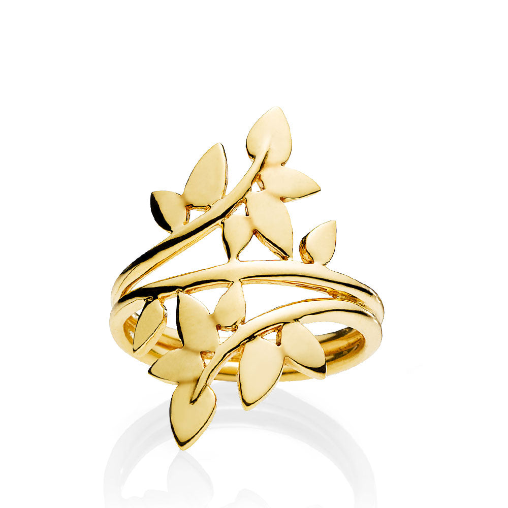 Poetry   Ring Shiny Goldpl  Silver