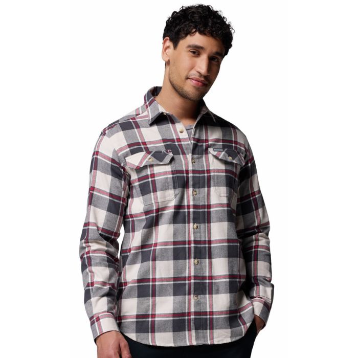 Columbia Flare Gun?  Stretch Flannel Dark Stone Trails Edge Plaid