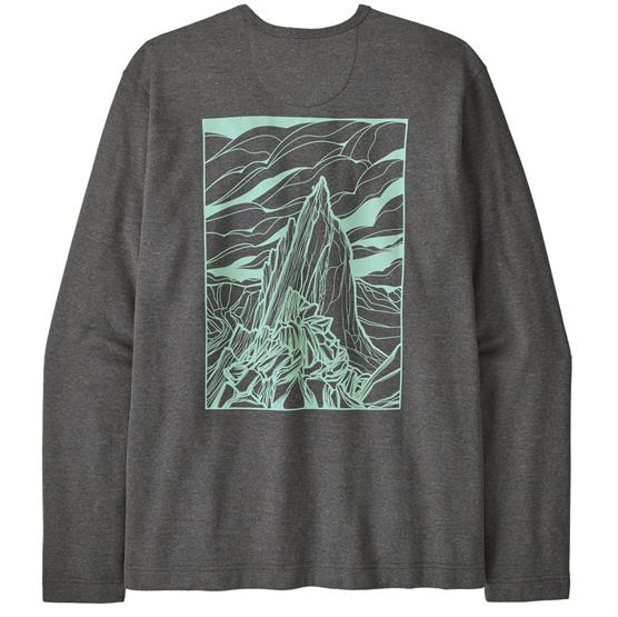 Patagonia Mens Lw Cloud Crag Wildrise Crew  Ink Black