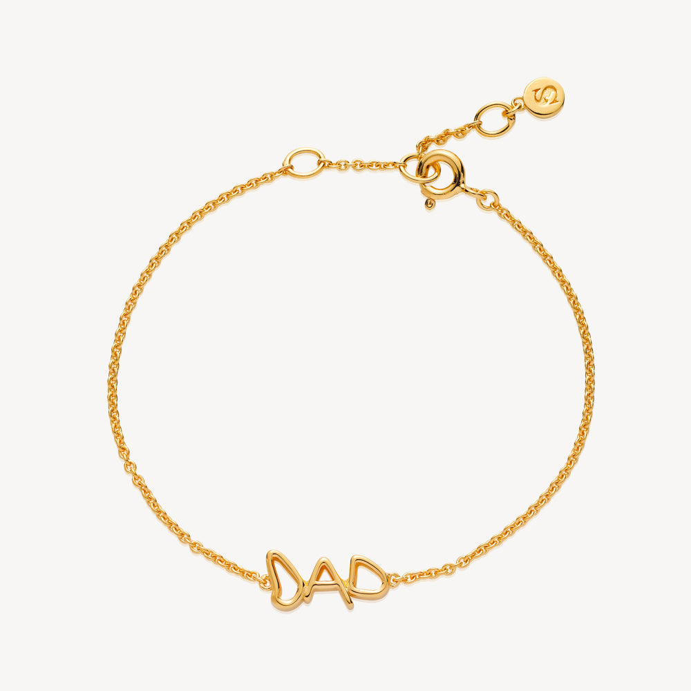 Fam Dad   Armbånd Forgyldt