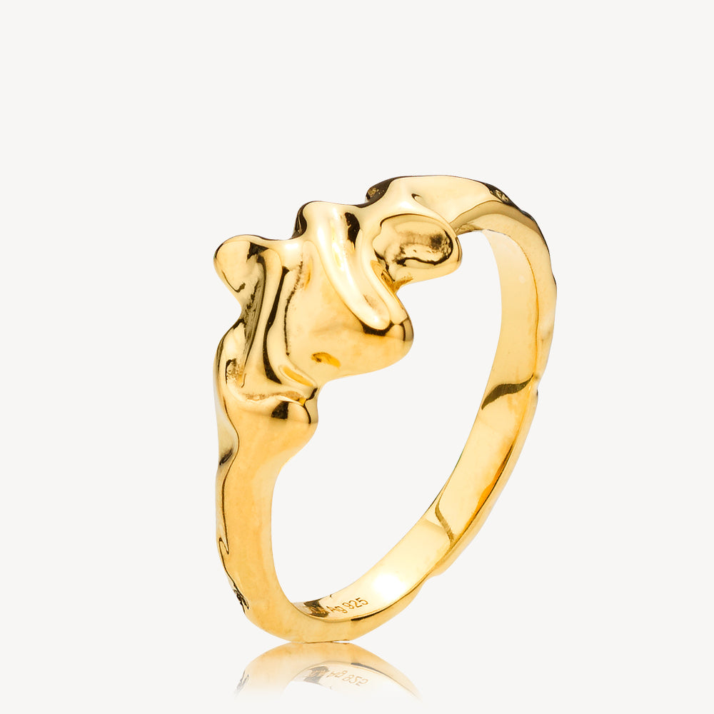 Oceana   Ring Forgyldt