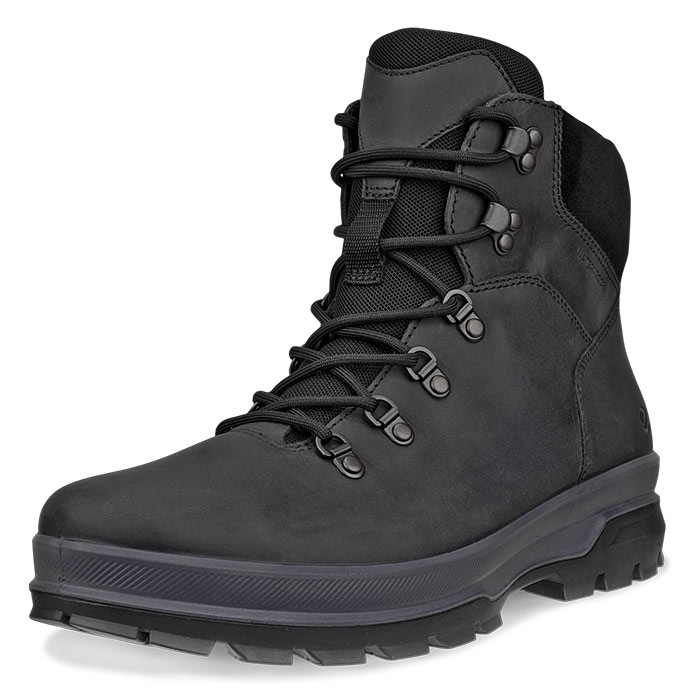 Ecco Rugged Track Wp Lace Boot  Black    Vandrestøvler