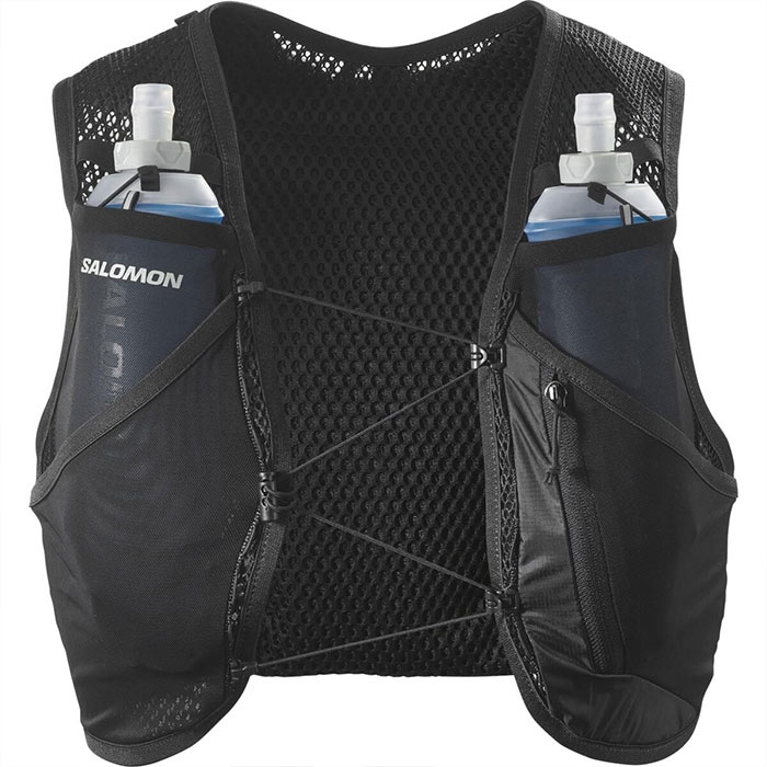 Salomon Active Skin   Set  Black Metal L   Vandrerygsække