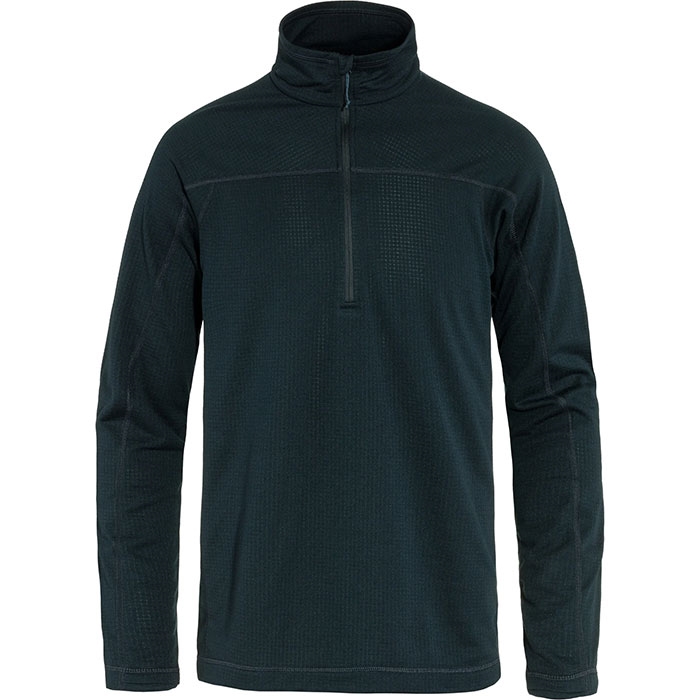 Fj? Llr? Ven Abisko Lite Fleece Half Zip Herre   Mænd Dark Navy Xl   Fleecejakker