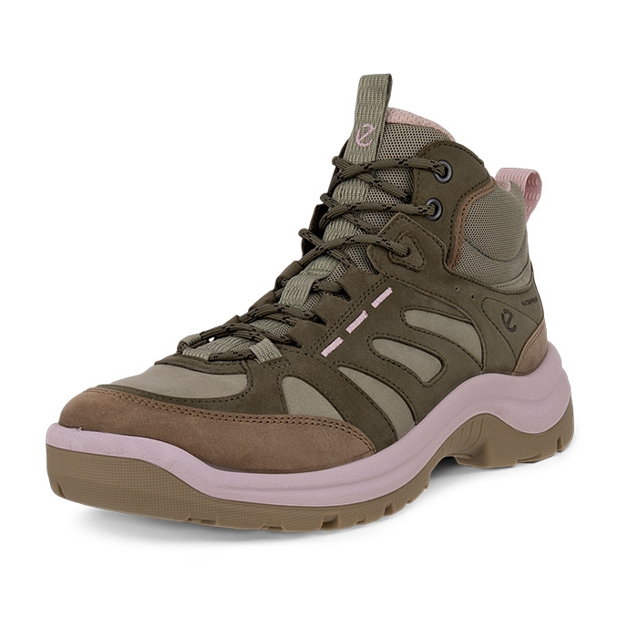 Ecco Offroad Mid Leather Waterproof Kvinder Damer Tarmac Vandrestøvler