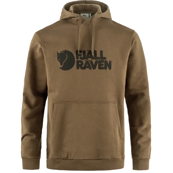 Fj? Llr? Ven Logo Hoodie Herre Wood Brown L Trøjer