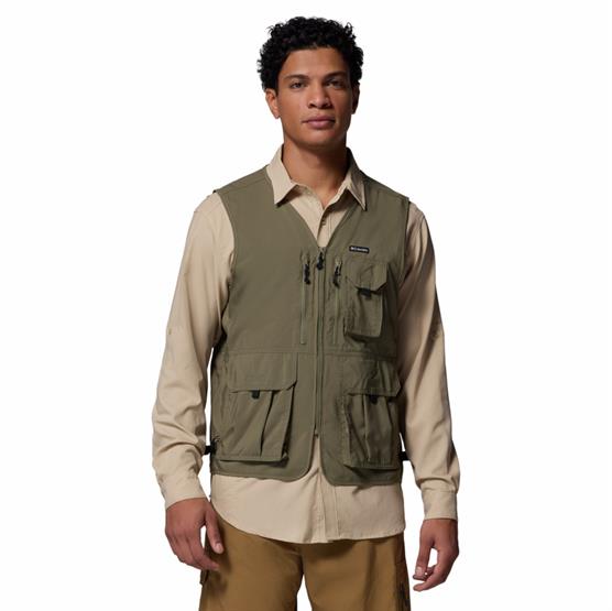Columbia Mens Silver Ridge Utility Vest  Stone Green