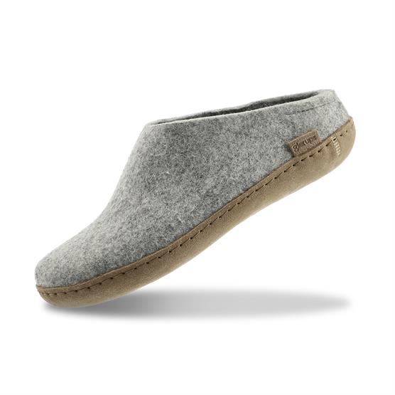 Glerups Tøffel Med Skindsål Grey