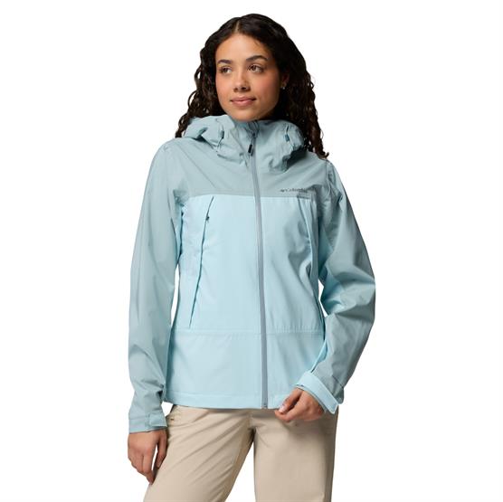 Columbia Boulder Falls Jacket Womens Marine Light Crushed Blue