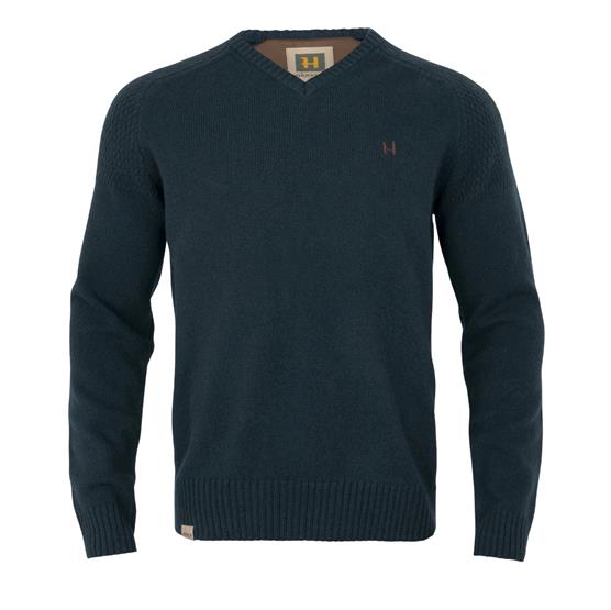 H? Rkila Vincent Merino V Neck Pullover Mens Dark Navy