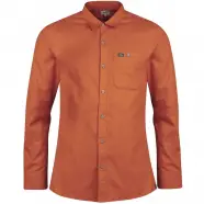 Lundhags Ekren Solid Ms Ls Shirt   Amber   Str  S   Skjorte