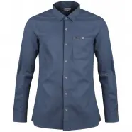 Lundhags Ekren Solid Ms Ls Shirt   Mid Blue   Str  M   Skjorte