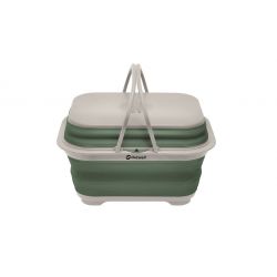 Outwell Collaps Washing Base W Handle   Lid Shadow Green   Vaskebalje