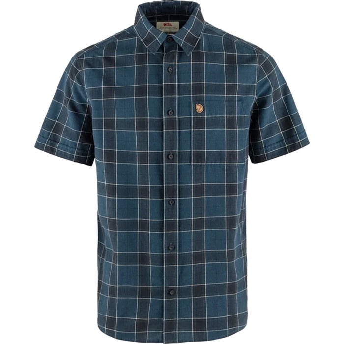 Fj? Llr? Ven ? Vik Travel Shirt Herre Mænd Indigo Blue Dark Navy S Skjorter