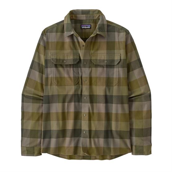Patagonia Mens Canyonite Flannel Shirt Trail Rider Pond Green