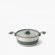 Sea To Summit Detour Stainless Steel Collapsible Pot    L Laurel Wreath Green   Gryde