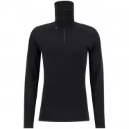 Ulvang Comfort   Turtle Neck W Zip Ms   Black Black   Str  Xl   Undertrøje