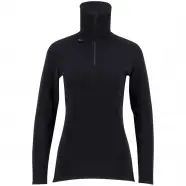 Ulvang Comfort   Turtle Neck W Zip Ws   Black Black   Str  L   Undertrøje