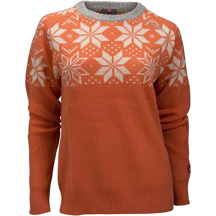Ulvang Rav Kiby Round Neck Dame   Uld  Persimon S   Trøjer