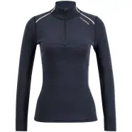 Ulvang Rav   Turtle Neck W Zip Ws Fw    Black Granite High Rise   Str  M   Bluse