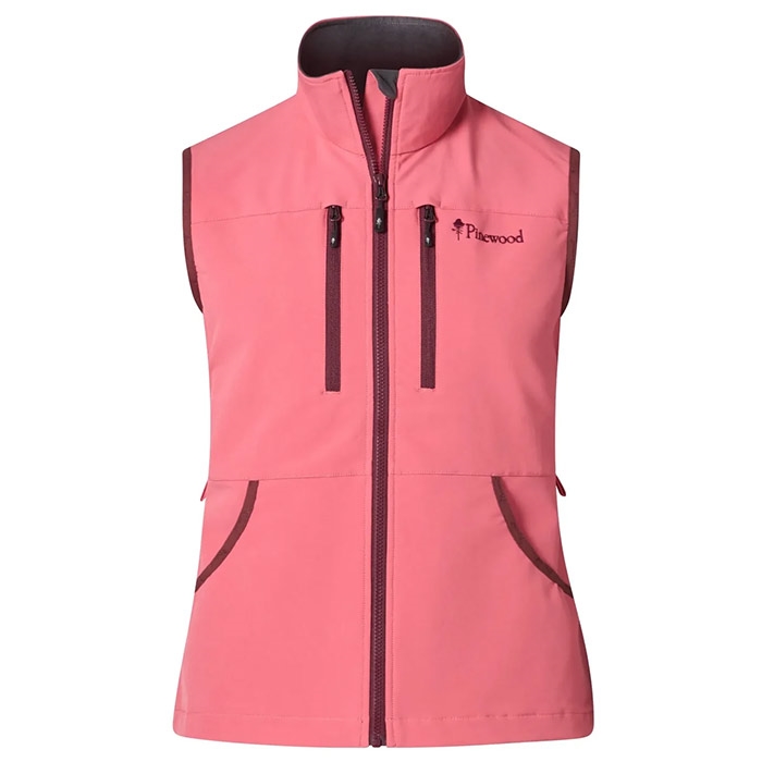 Pinewood Dog Sports Stretch Vest Kvinder Damer Cherry Pink Xl Veste