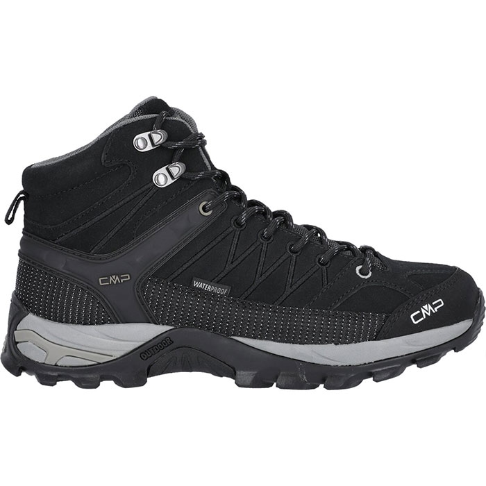 Cmp Rigel Mid Wp Outdoor Herre   Mænd  Black Grey    Vandrestøvler