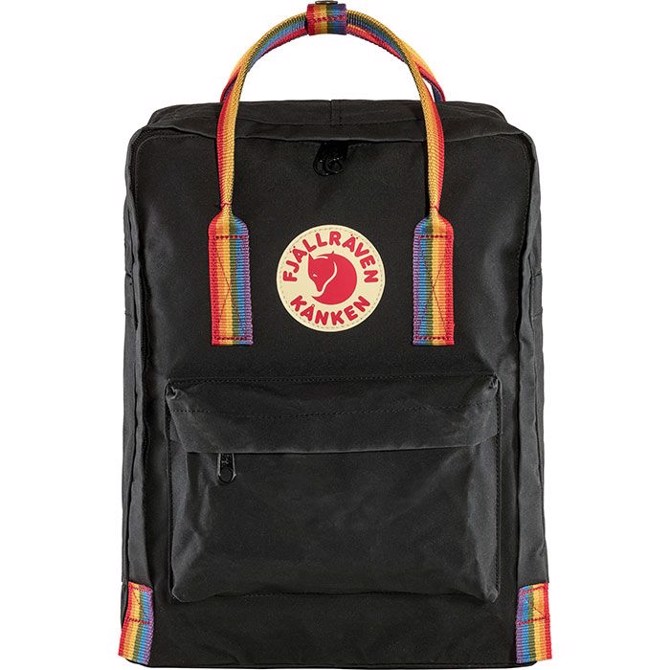 Fj? Llr? Ven Kånken Rainbow L Black Skoletasker Rygsække
