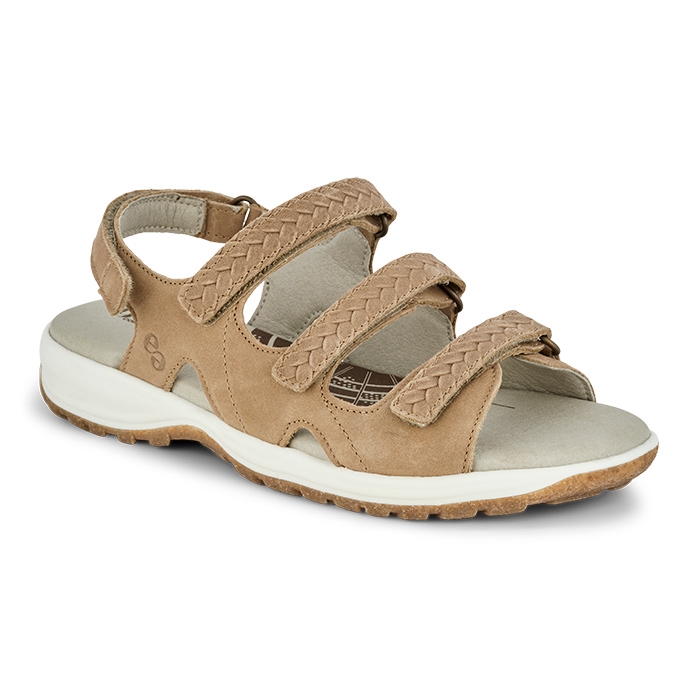 Green Comfort Camino Sandal  Taupe