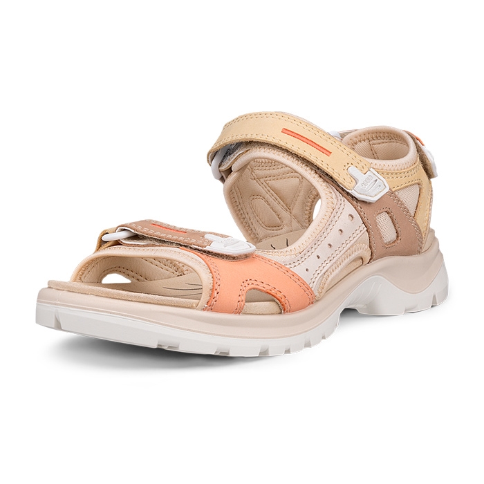 Ecco Offroad Yucatan Dame Sandal Multicolor Straw