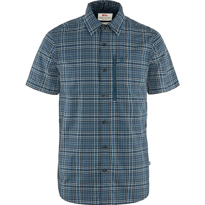 Fj? Llr? Ven Abisko Hike Shirt Ss Men Indigo Blue Dark Navy S