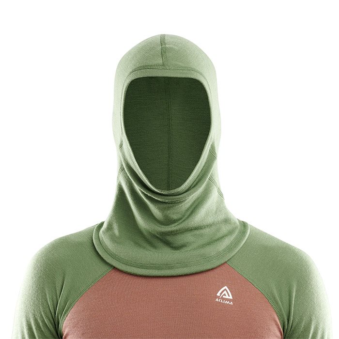 Aclima Warmwool Hood Sweater Women Dill Cognac