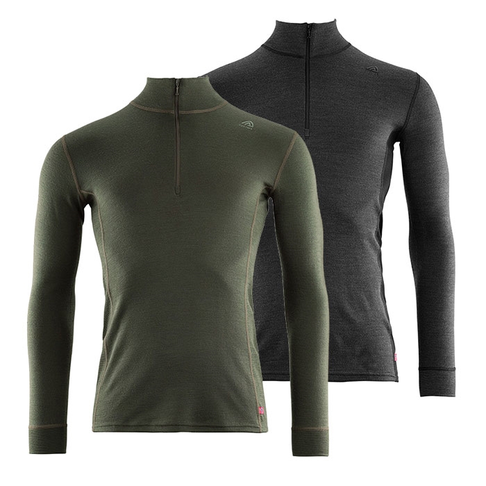 Aclima Warmwool Mock Neck W Zip Man