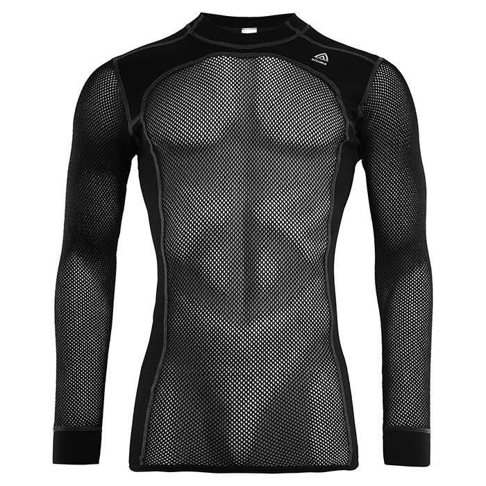 Aclima Woolnet Crew Neck Men  Black