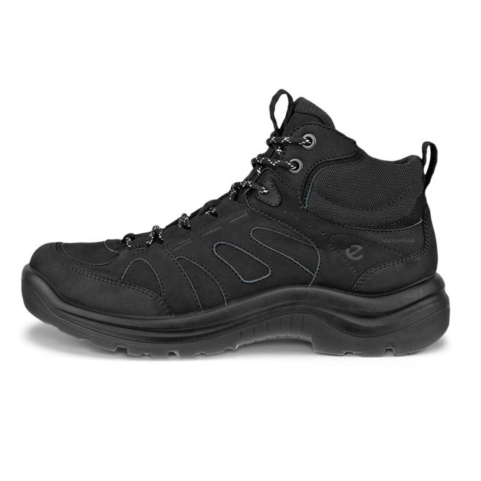 Ecco Offroad Mid Leather Waterproof Women  Black