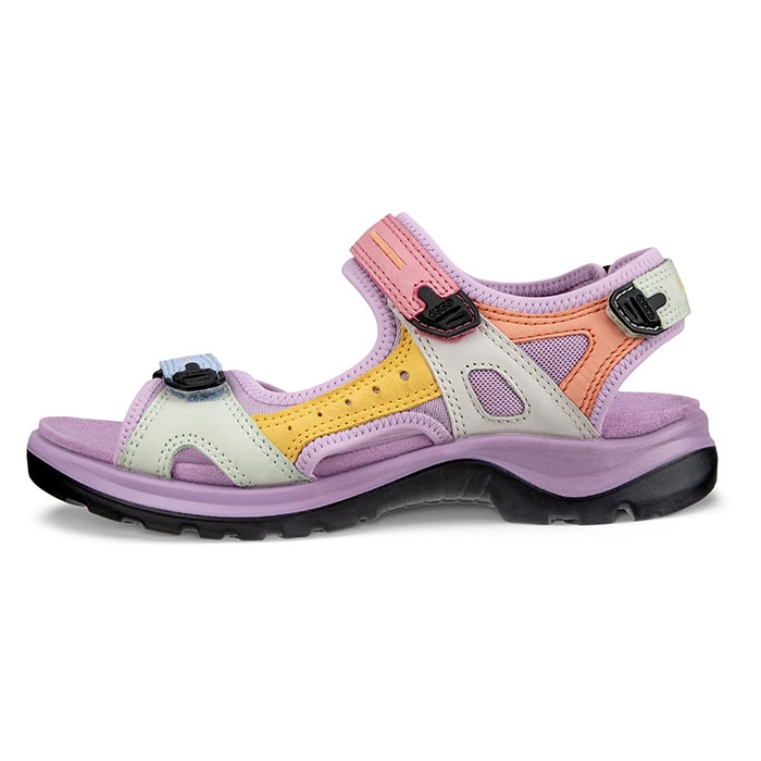 Ecco Offroad Yucatan Dame Sandal  Multicolor Lavendel