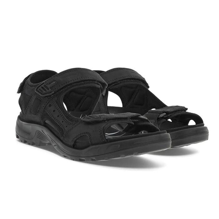 Ecco Offroad Oil Nubuck Men Sandal  Black