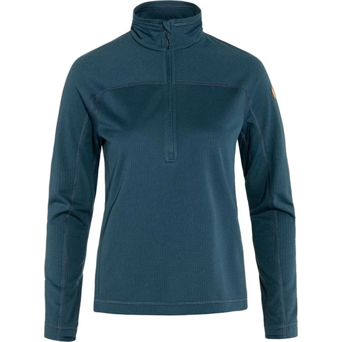Fj? Llr? Ven Abisko Lite Fleece Half Zip Woman Indigo Blue L