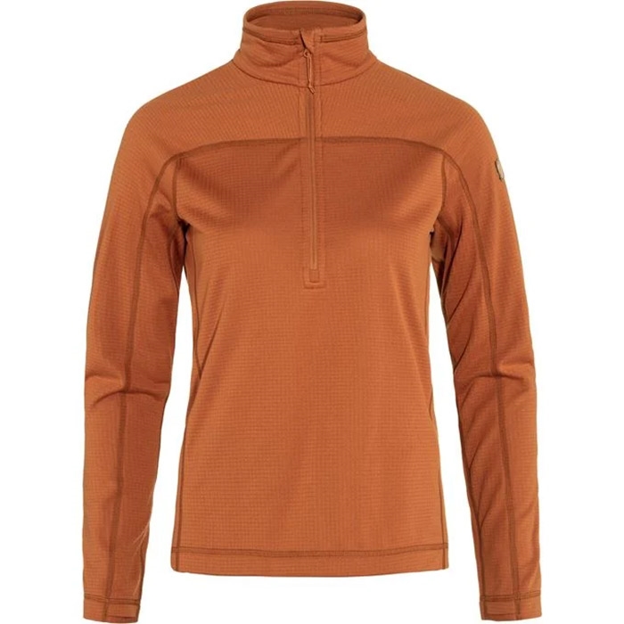 Fj? Llr? Ven Abisko Lite Fleece Half Zip Woman Terracotta Brown L