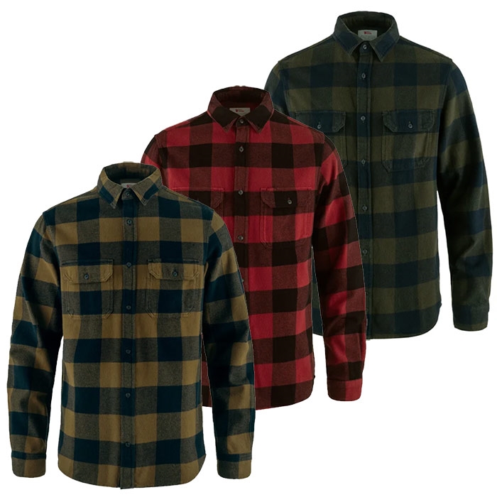 Fj? Llr? Ven ? Vik Heavy Flannel Shirt Men